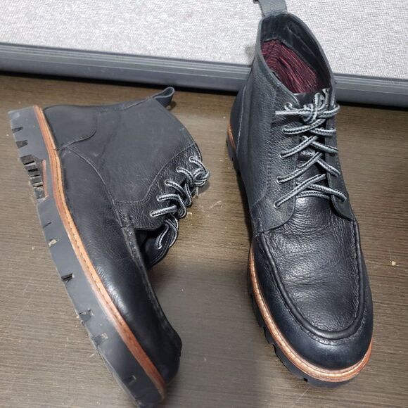 Ben Sherman Black Leather Boots Lace Up 11 EUR 44 main image 9